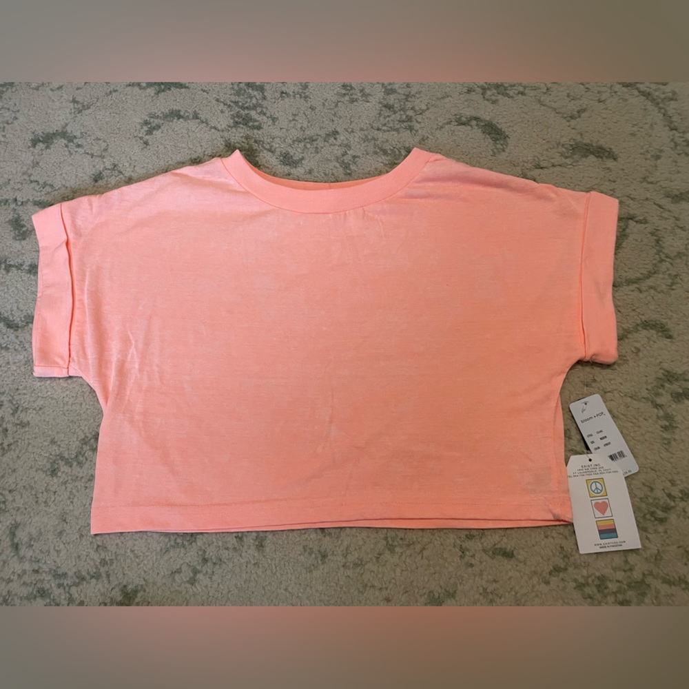 Brand new coral crop top